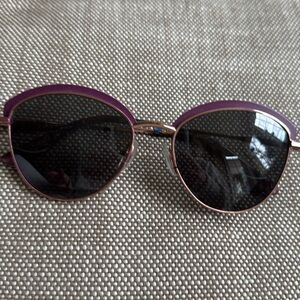 Etnia Barcelona Sunglass Cat Purple Rose gold Cat Eye